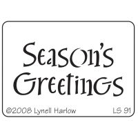 Stampendous - Dreamweaver Season's Greetings Metal Stencil