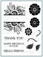 Gina K Designs - Bold and Blooming Stamp Set  -