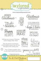 Taylored Expressions - In & Out Christmas Stamp Set