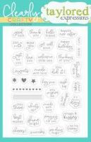 Taylored Expressions - Itty Bitty Sentiments Stamp Set