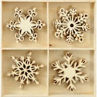 Kaisercraft - Wodden Flourish Pack - Snowflakes