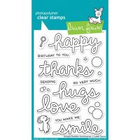 Lawn Fawn - Scripty Bubble Sentiment Stamp Set  -