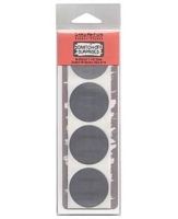 Inky Antics - 1 1/2 Silver Scratch Off Circles