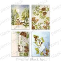 Penny Black - Pinecones & Peace Printed Cards