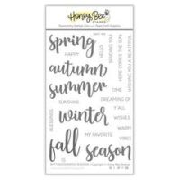 Honey Bee Stamps - Bitty Buzzwords: Seasons Stamp Set