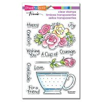 Stampendous - POP Rose Teacup Stamp Set  -