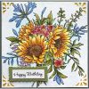 Stampendous - Cling Sunflower Spray