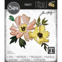 Tim Holtz Sizzix - Brushstroke Flowers #1 Dies  -