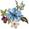 Tim Holtz Sizzix - Brushstroke Flowers #2