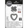 Tim Holtz Sizzix - 3D Impresslits Lucky Love Embossing Folder  -
