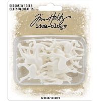 Tim Holtz Idea-ology - Decorative Deer  Buck and Doe  -