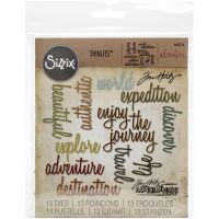 Tim Holtz Sizzix - Adventure Script Dies