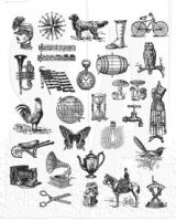 Tim Holtz Stampers Anonymous - Tiny Things 2 Stamp Set