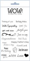 WOW - Everyday Sentiments Stamp Set  -