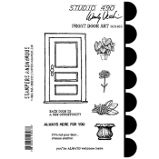 Studio 490 Wendy Vecchi - Front Door Art Stamp Set and Stencil  -