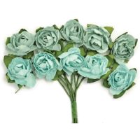 Kaisercraft - Mini Paper Flower Blooms (Colors: Sage)