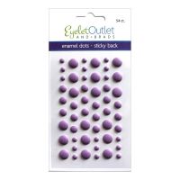 Eyelet Outlet - Sticky Back Enamel Dots  - (Colors: Violet)