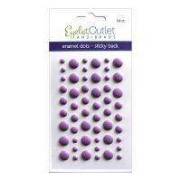 Eyelet Outlet - Sticky Back Enamel Dots  - (Colors: Violet)