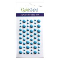 Eyelet Outlet - Sticky Back Enamel Dots  - (Colors: Blue)