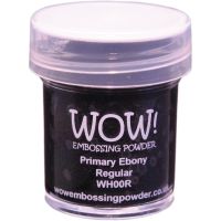 WOW! - Embossing Powders  ^ (WOW: Primary Ebony - Regular)