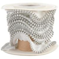 Melissa Frances Zipper Ribbon  ~ (Colors: White)