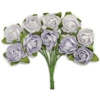 Kaisercraft - Mini Paper Flower Blooms (Colors: Misty)