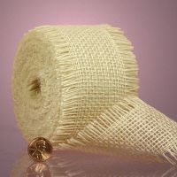 Burlap Ribbon (Colors: White)